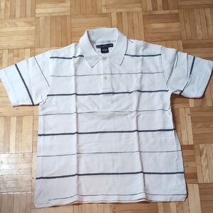 Tommy hilfiger White Striped Polo